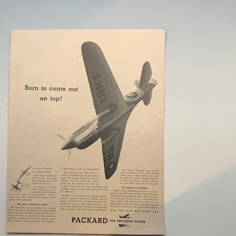 Vintage Life Magazine October 12, 1942. WW 2 Aviation Wall Art - Black and White